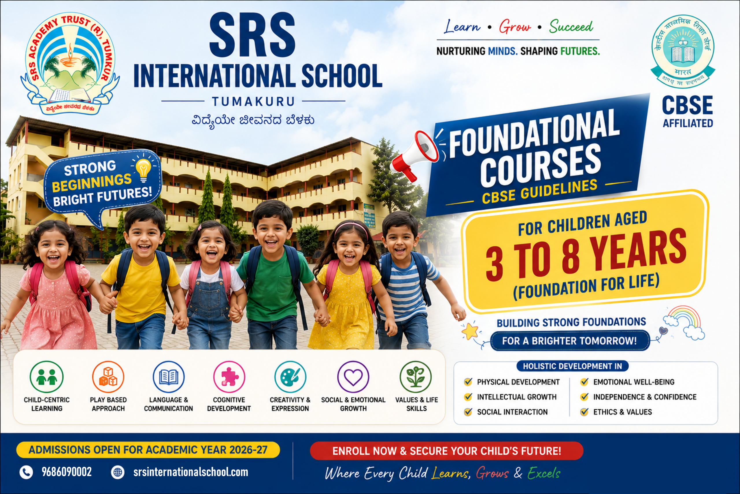 SRS International School Foundational Stage, Ages 3 to 8