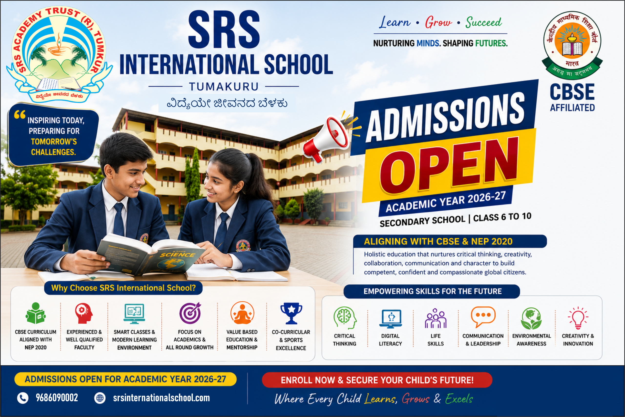 SRS International School Secondary Stage, Classes IX and X